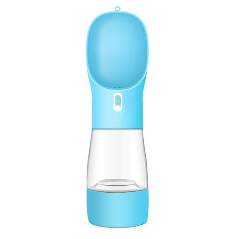 blue portable dog water bottle