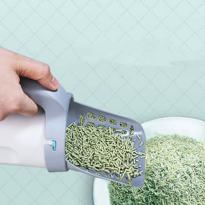 cat litter scoop with cat litter